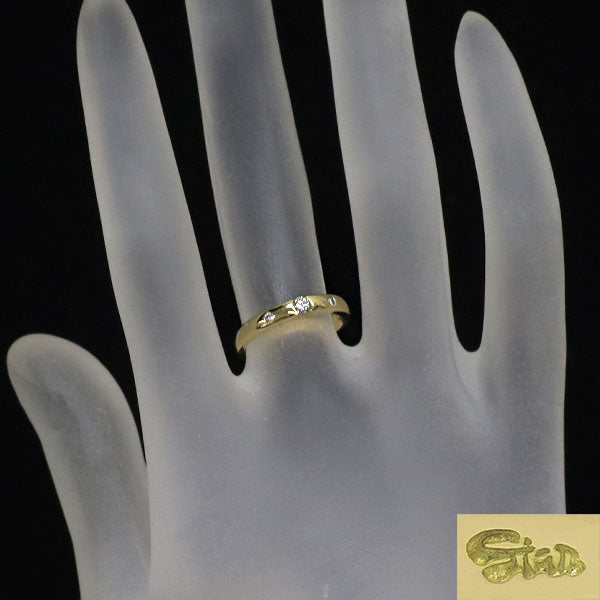 スタージュエリー K18YG ダイヤモンド リング 0.09ct