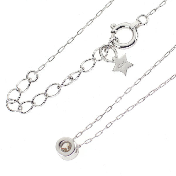 スタージュエリー K18WG ダイヤモンド ペンダントネックレス 0.20ct