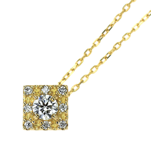 ヴァンドーム青山 K18YG ダイヤモンド ペンダントネックレス 0.11ct