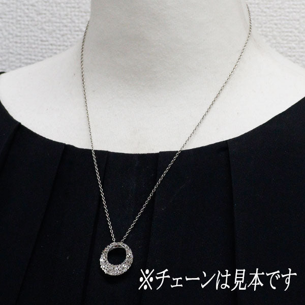 K18WG ダイヤモンド ペンダントトップ 0.55ct