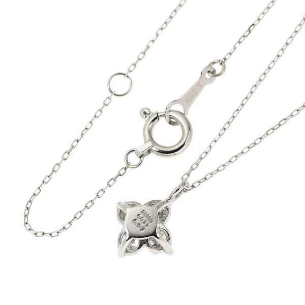 希少 Pt900/ K18WG 天然ピンクダイヤモンド ペンダントネックレス 0.011ct D0.27ct フラワー