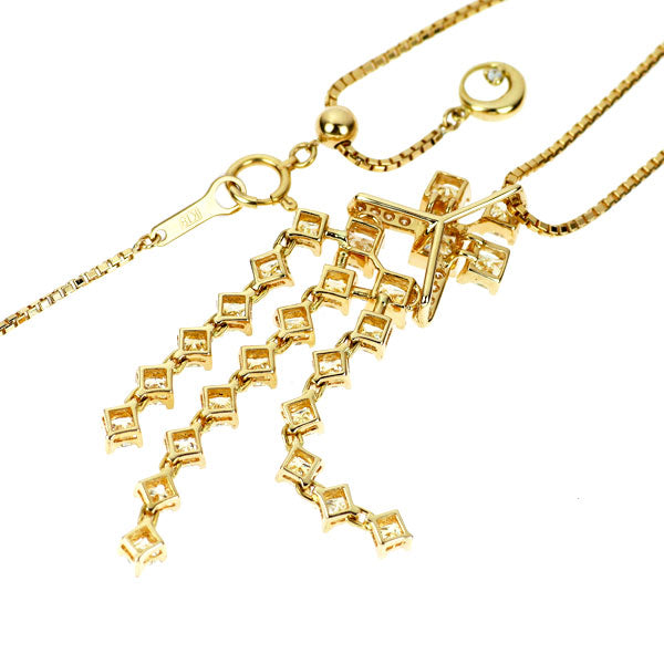 K18YG ダイヤモンド ペンダントネックレス 3.06ct D0.06ct