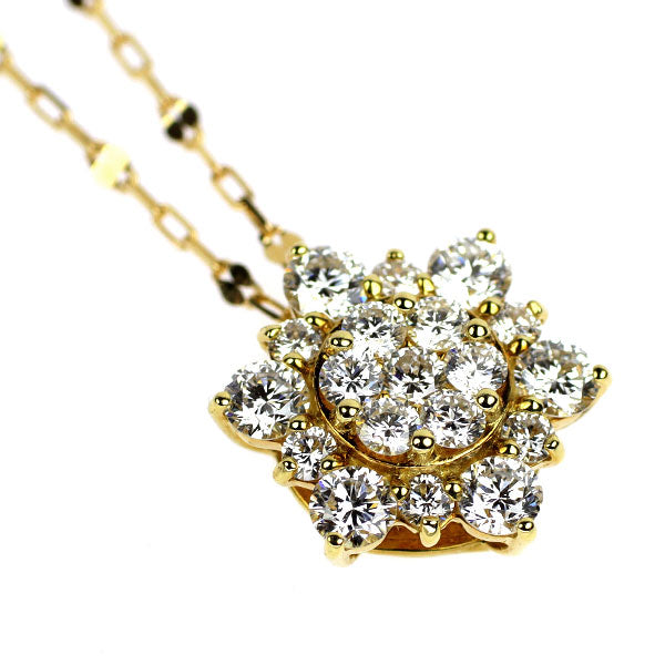 K18YG ダイヤモンド ペンダントネックレス 1.00ct
