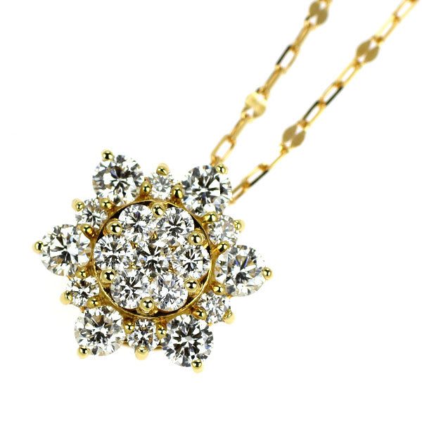 K18YG ダイヤモンド ペンダントネックレス 1.00ct