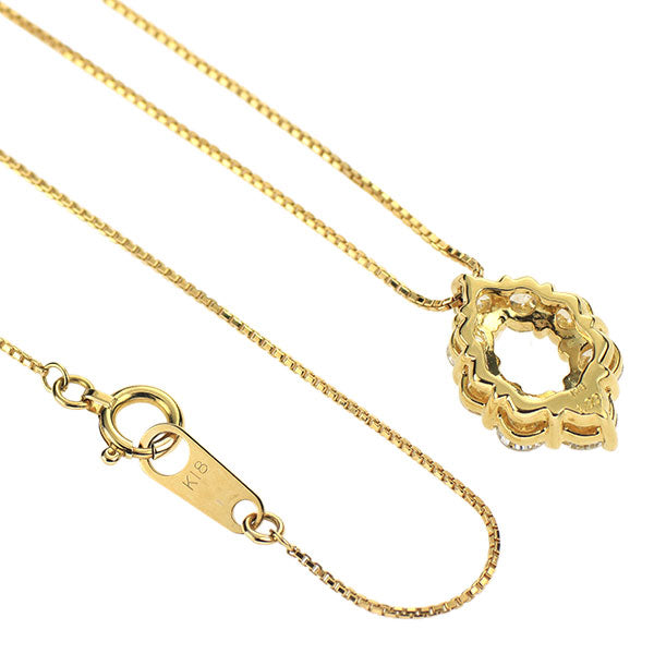 K18YG ダイヤモンド ペンダントネックレス 1.00ct
