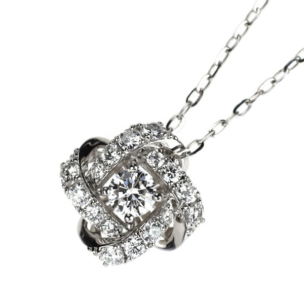 Pt950/ Pt850 ダイヤモンド ペンダントネックレス 0.23ct D0.35ct