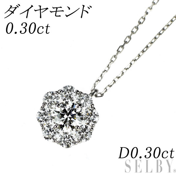 Pt950 ダイヤモンド ペンダントネックレス 0.30ct D0.30ct