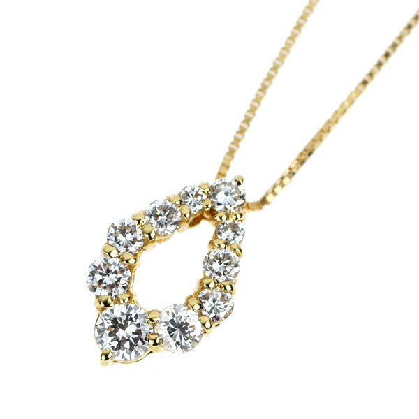 K18YG ダイヤモンド ペンダントネックレス 0.51ct