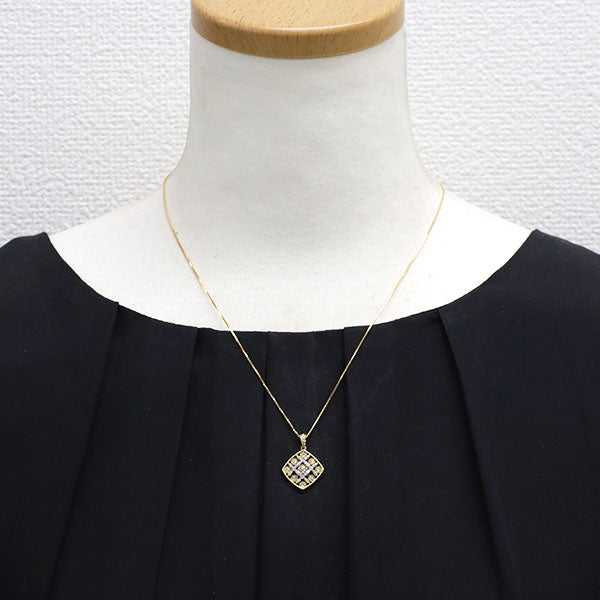 K18YG/Pt900 ダイヤモンド ペンダントネックレス 0.50ct