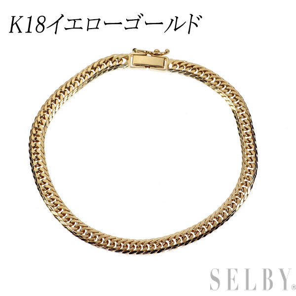 K18YG ブレスレット 喜平トリプル