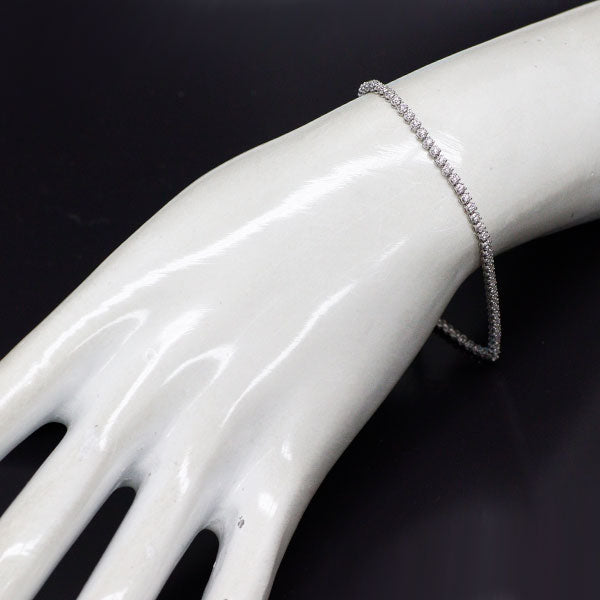 K18WG ダイヤモンド テニスブレスレット 1.20ct