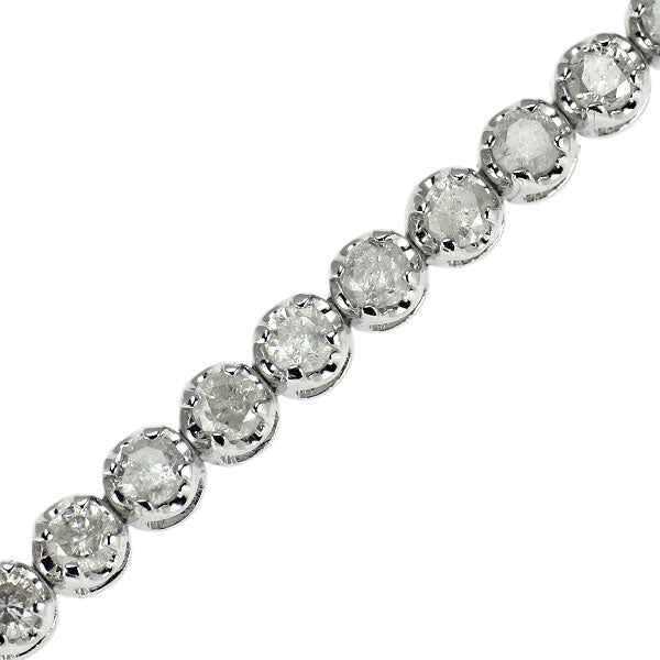 K18WG ダイヤモンド テニス ブレスレット 2.00ct