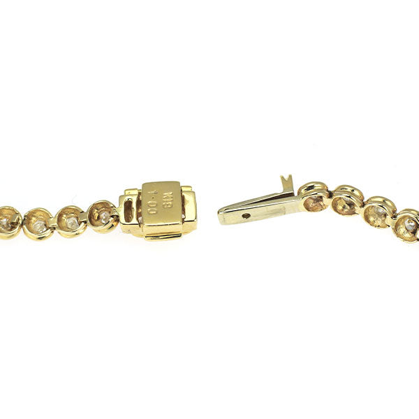 K18YG ダイヤモンド ブレスレット 1.00ct テニス