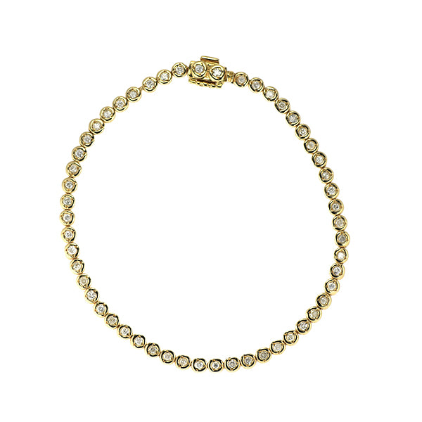 K18YG ダイヤモンド ブレスレット 1.00ct テニス