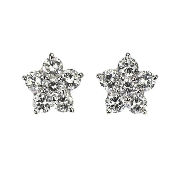 Pt900 ダイヤモンド ピアス 0.82ct