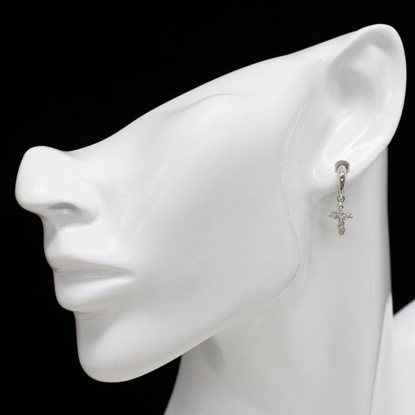 Pt900 ダイヤモンド ピアス 0.30ct クロス