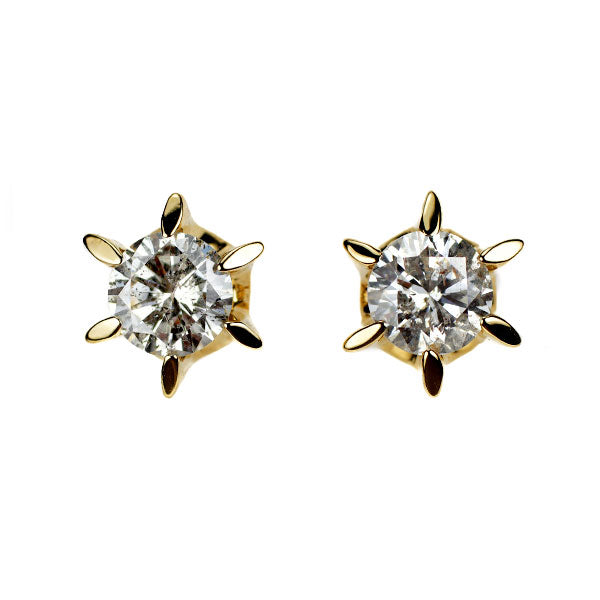 K18YG ダイヤモンド ピアス 0.80ct