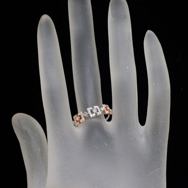 K18WG/PG ダイヤモンド リング 0.39ct