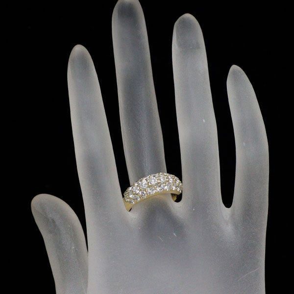 K18YG ダイヤモンド リング 2.33ct パヴェ