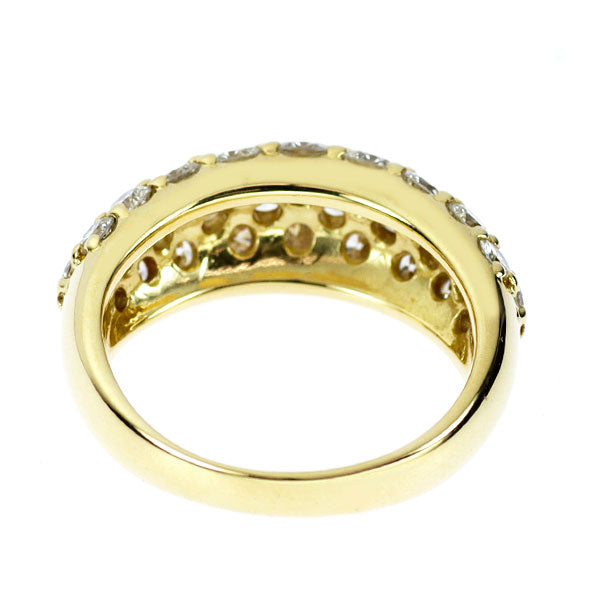 K18YG ダイヤモンド リング 2.33ct パヴェ