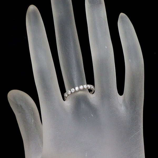 Pt950 ダイヤモンド リング 0.43ct ハーフエタニティ