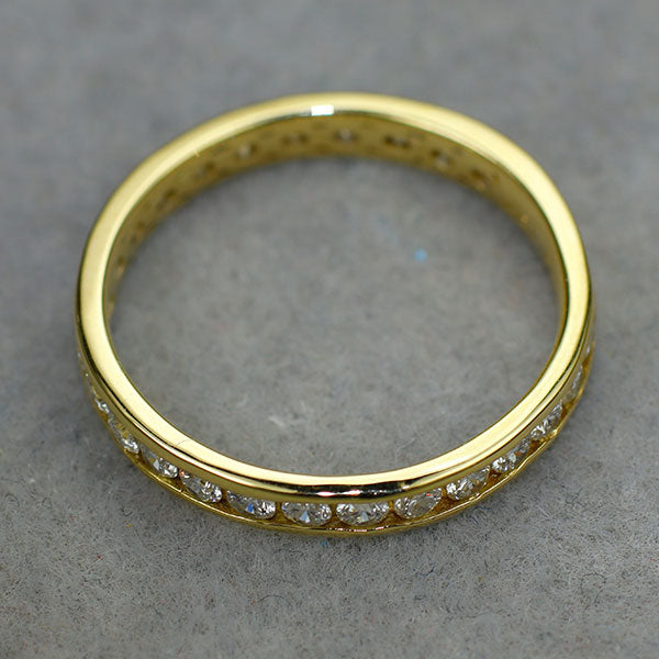 K18YG ダイヤモンド リング 0.50ct セミエタニティ