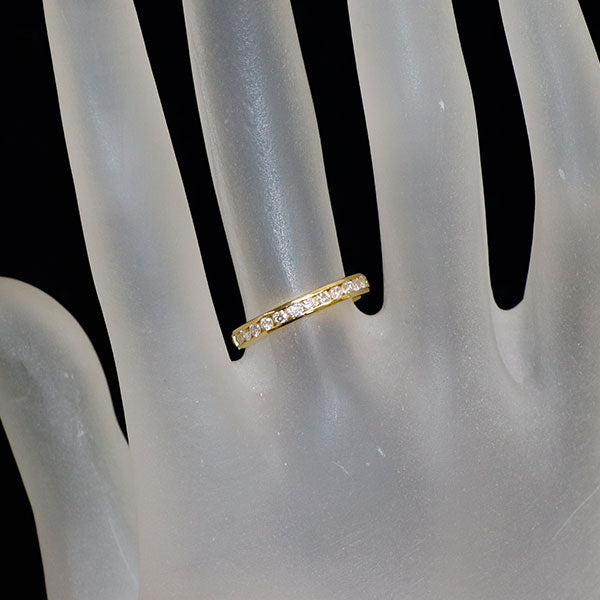 K18YG ダイヤモンド リング 0.50ct セミエタニティ