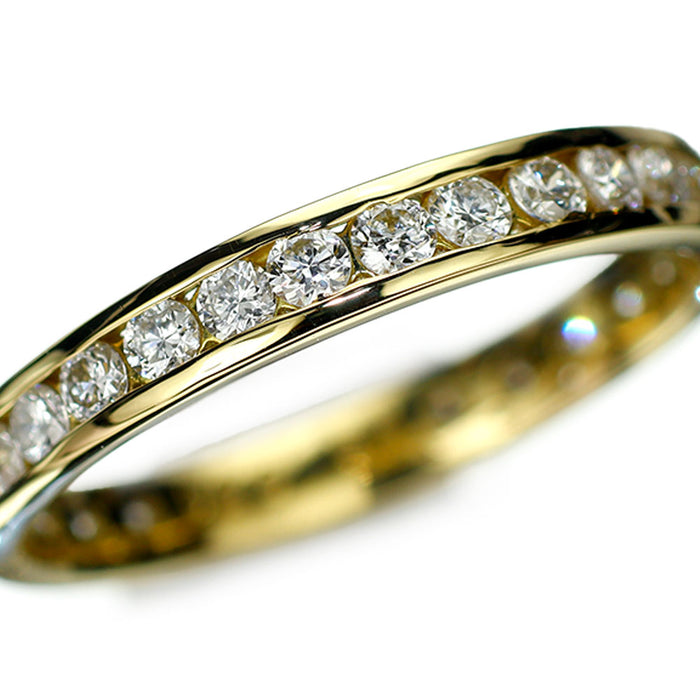 K18YG ダイヤモンド リング 0.50ct セミエタニティ