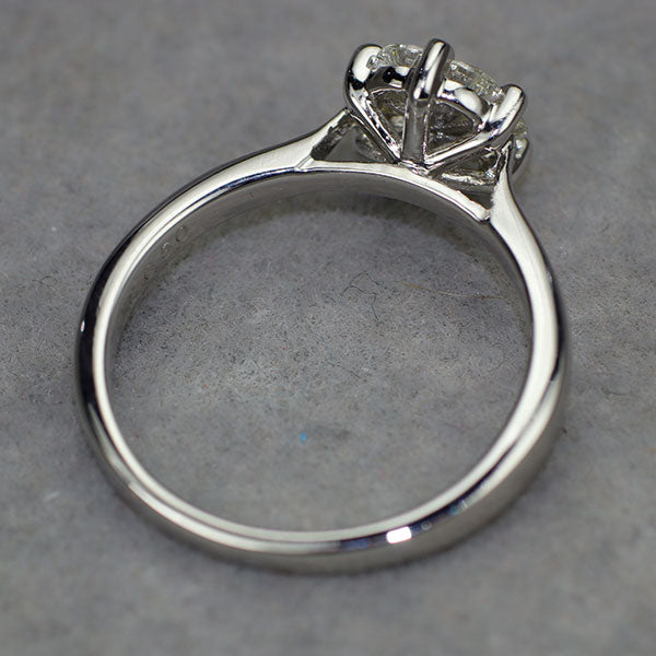 K18WG ダイヤモンド リング 0.50ct