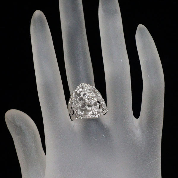 K18WG ダイヤモンド リング 1.00ct