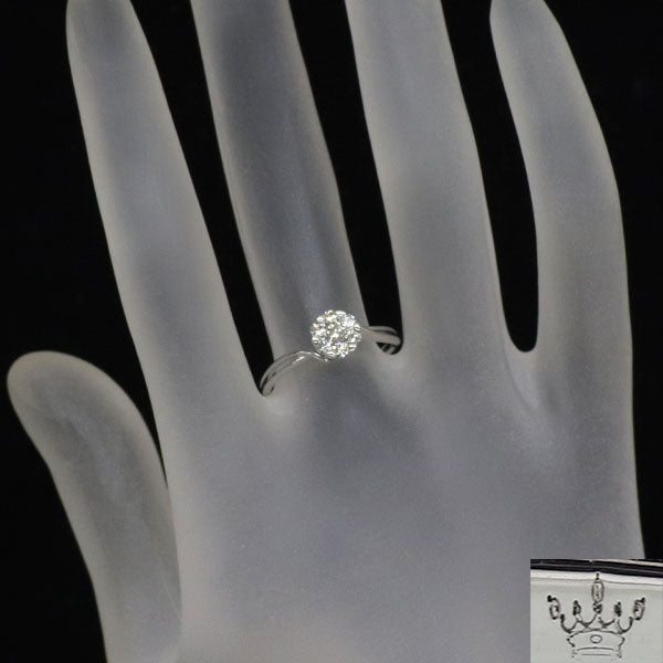 コロネット K18WG ダイヤモンド リング 0.28ct
