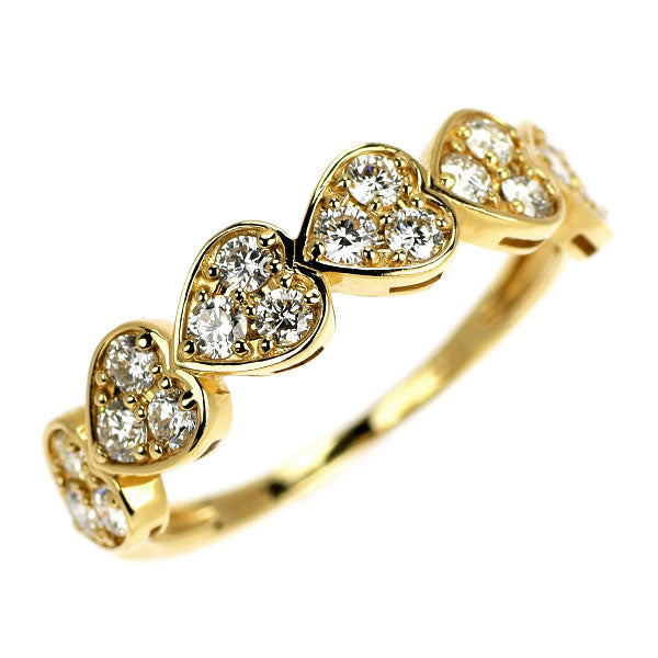 K18YG ダイヤモンド リング 0.50ct ハート