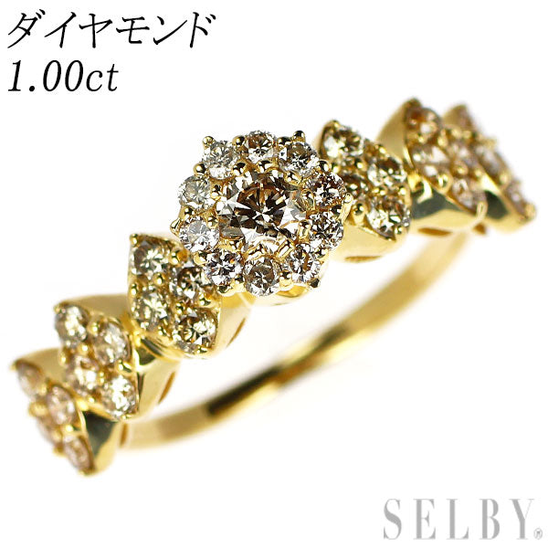K18YG ダイヤモンド リング 1.00ct