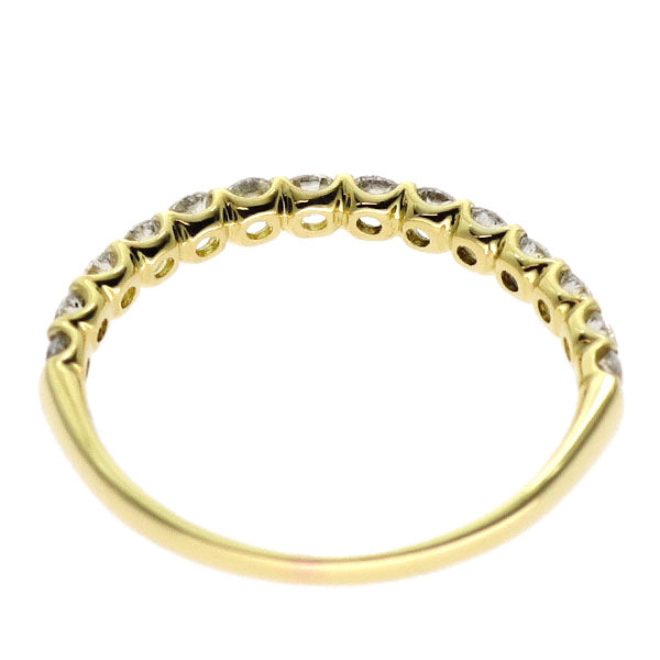 K18YG ダイヤモンド リング 0.50ct ハーフエタニティ