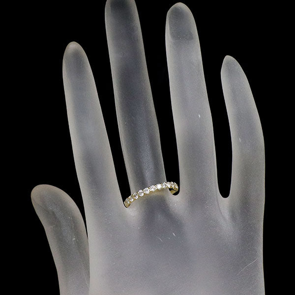 K18YG ダイヤモンド リング 0.50ct ハーフエタニティ