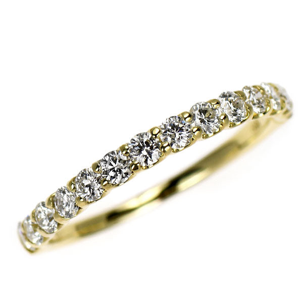 K18YG ダイヤモンド リング 0.50ct ハーフエタニティ