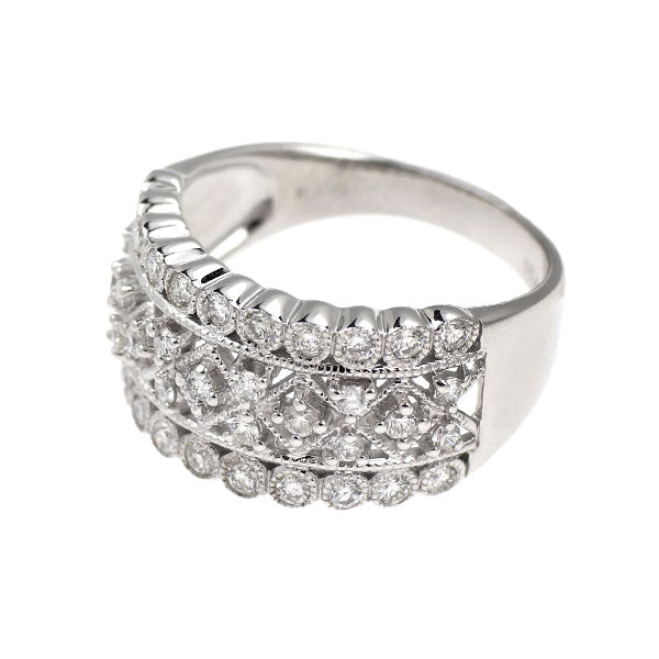 K18WG ダイヤモンド リング 0.80ct