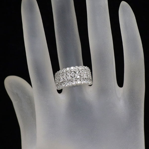 K18WG ダイヤモンド リング 0.80ct