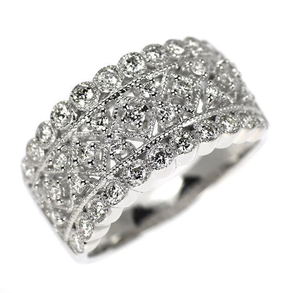 K18WG ダイヤモンド リング 0.80ct