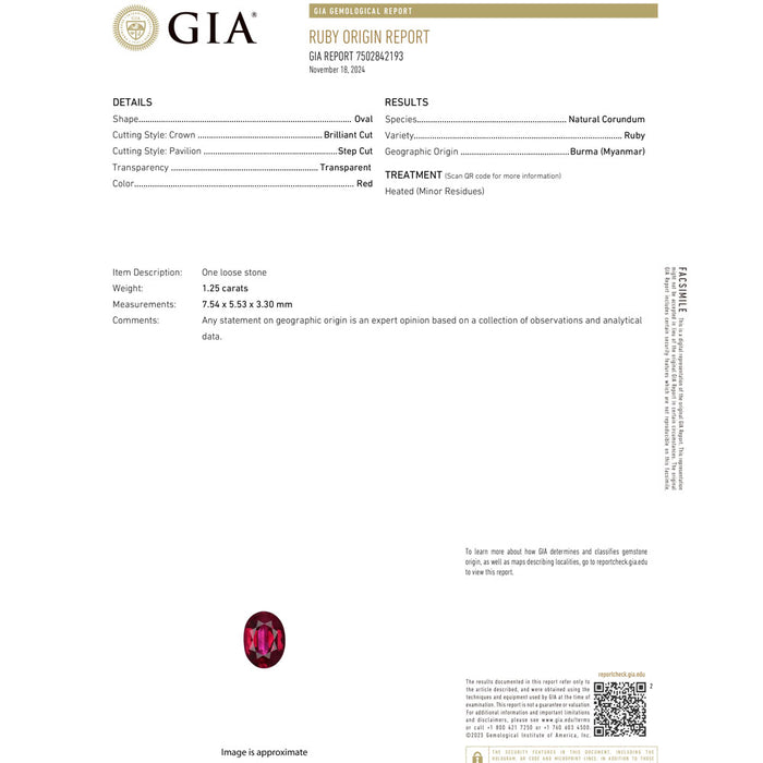 Pt900 ビルマ/ミャンマー産 ルビー ダイヤモンド リング 1.25ct D1.04ct