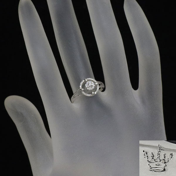 コロネット K18WG ダイヤモンド リング 0.22ct — セルビーオンラインストア