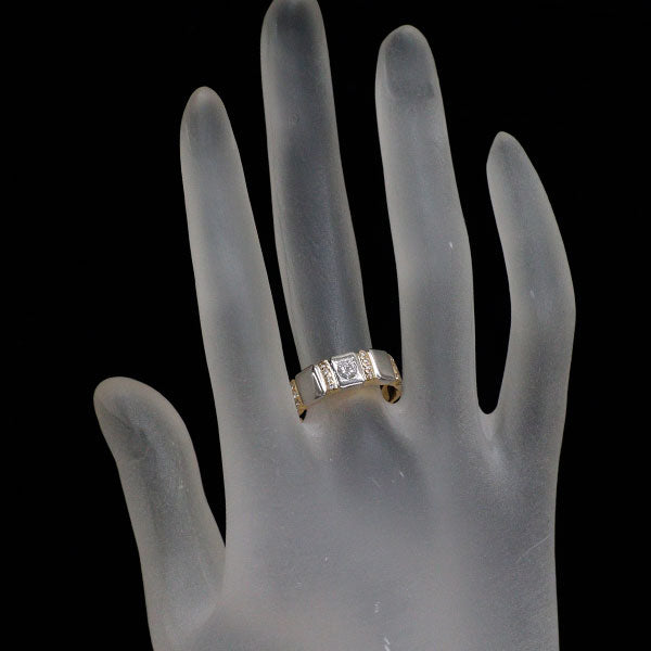K18YG/Pt900 ダイヤモンド リング 0.15ct D0.10ct