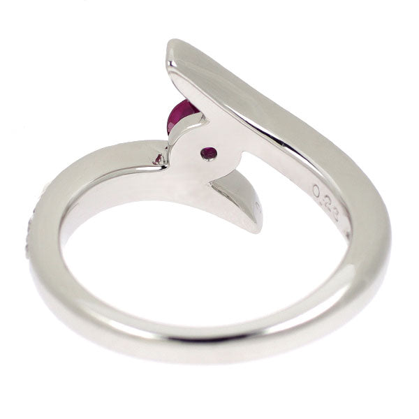 Pt900 ルビー ダイヤモンド リング 0.39ct D0.23ct