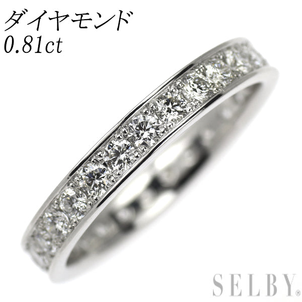 Pt999 ダイヤモンド リング 0.81ct フルエタニティ