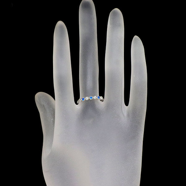 希少 Pt900 アウイナイト ダイヤモンド リング 0.04ct D0.08ct