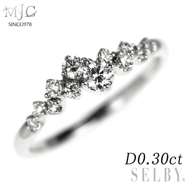 MJC K18WG ダイヤモンド リング 0.30ct