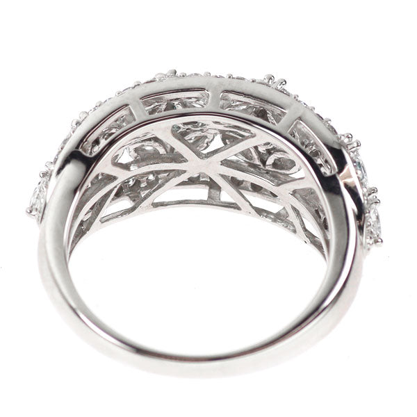 希少 K18WG パライバ トルマリン ダイヤモンド リング 0.12ct D1.02ct