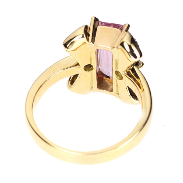 K18YG インペリアルトパーズ ダイヤモンド リング 1.97ct D0.51ct
