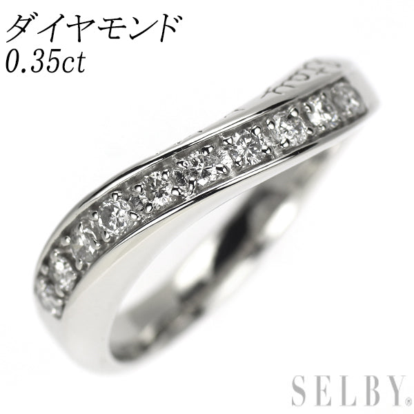 Pt900 ダイヤモンド リング 0.35ct ポジーリング