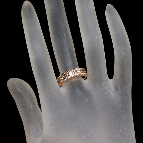 K18PG ダイヤモンド リング 0.28ct ハーフエタニティ